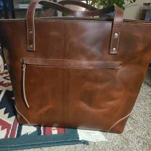 Montana Hudson Vintage Eva Leather Tote - lightly used
